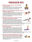 Madagascar Yoga Poster for Kids