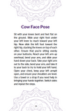 Cow pose for kids