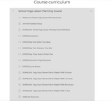 School Yoga Lesson Planning Course