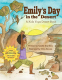 Front cover page or cover image for emilys day in the desert Bookyoga book, yoga for kindergartners, kids yoga, yoga poses for kids, yoga for kids, preschool yoga