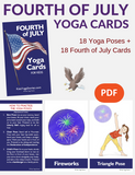 Fourth of July Yoga Cards for Kids