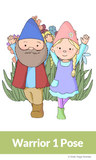 Garden Gnome Partner Yoga Cards for Kids