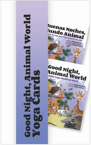 Front cover page or cover image for good night animal world yoga cards Cards
