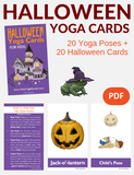 Halloween Yoga Cards for Kids
