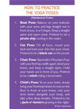 Sample pages or images for halloween yoga cards for kids