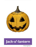 Sample pages or images for halloween yoga cards for kids