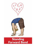 Sample pages or images for love yoga cards for kids