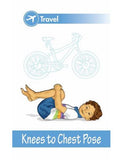 Sample pages or images for yoga poses for kids cards deck two