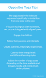 Opposites Yoga Poses for Kids