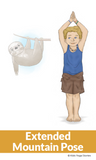 Sloth Yoga Cards for Kids