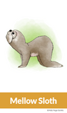 Sloth Yoga Cards for Kids