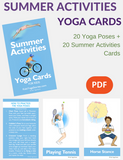 Summer Activities Yoga Cards for Kids