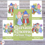garden gnome partner yoga for kids | Kids Yoga Stories