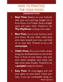 Sample pages or images for thanksgiving yoga cards for kids