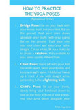 Sample pages or images for weather yoga cards for kids