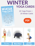 Winter Yoga Cards for Kids