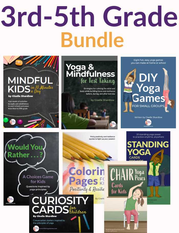 Yoga and mindfulness bundle for 3rd to 5th grade kids | Kids Yoga Stories