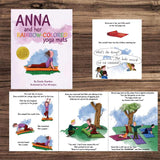 Anna and her rainbow-colored yoga mats | Kids Yoga Stories