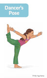 Illustration of a child in 'Dancer's Pose' with a blue label above.
Backbend Yoga Cards for Kids | Kids Yoga Stories