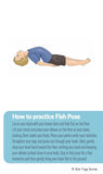 Illustration of a person performing Fish Pose with text instructions on a white background
Backbend Yoga Cards for Kids | Kids Yoga Stories