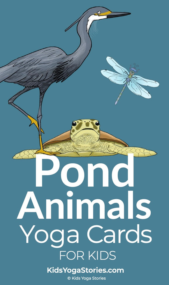 Pond Animals Yoga Cards for Kids | Kids Yoga Stories