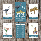 Pond Animals Yoga Cards for Kids | Kids Yoga Stories
