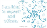 Snow Crystals Affirmations Cards | Kids Yoga Stories