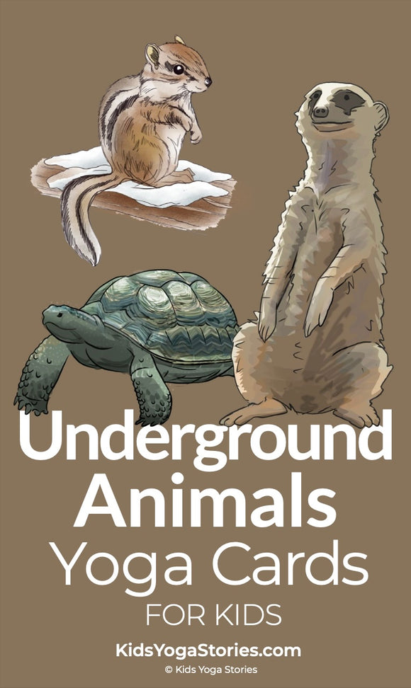 Underground Animals Yoga Cards  | Kids Yoga Stories