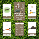 Underground Animals Yoga Cards for Kids | Kids Yoga Stories