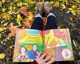 fall books for kids 5-7, fall leaves autumn preschool learning activities yoga and mindfulness interactive book preschool kids photography book kindergarten prek 1st grade yoga kids book poses mindfulness therapy emotions