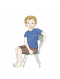 Sample pages or images for 40 chair yoga poses for kids