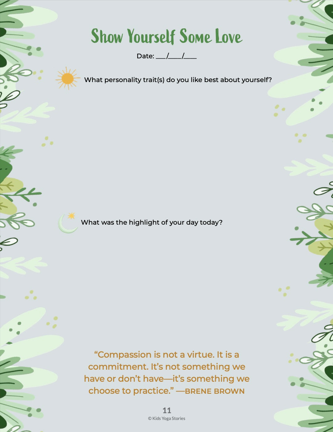 Gratitude Journal for Teens – Kids Yoga Stories