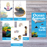 Ocean Animals yoga cards for kids | Kids Yoga Stories