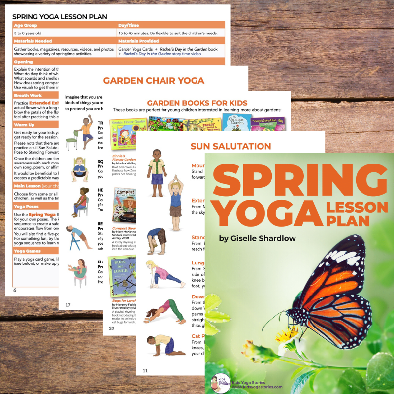 Spring Yoga Visual Spring Yoga Lesson Planning Pack β Kids Yoga Stories
