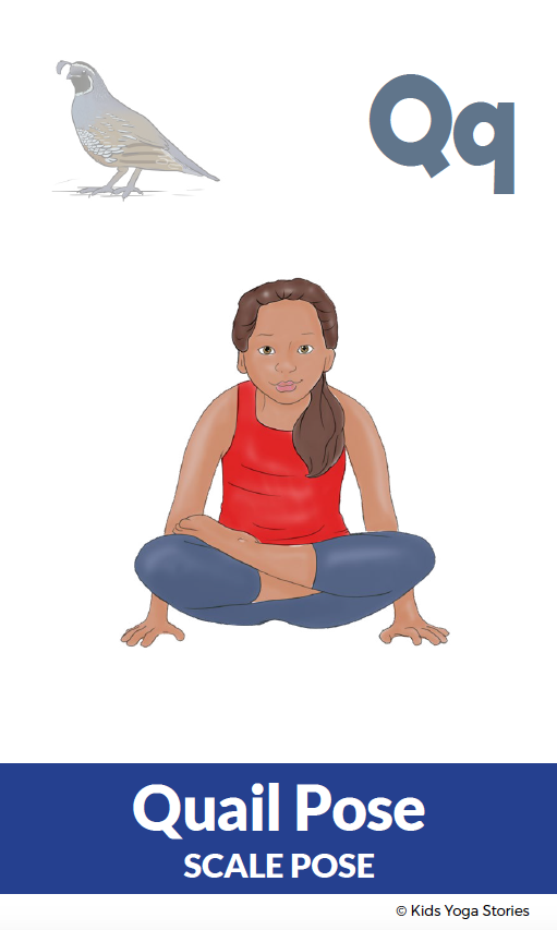 ABC Yoga Cards For Kids - 26 Movement & Literacy Flashcards For Toddlers & Preschoolers