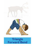 Sample pages or images for arctic animals yoga cards for kids
