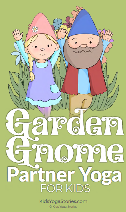 Garden Gnome Partner Yoga Cards for Kids