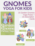 Garden Gnome Partner Yoga Cards for Kids
