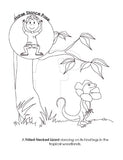 Sample pages or images for lukes a to z of australian animals coloring book