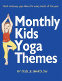 Front cover page or cover image for monthly kids yoga themes Teaching Resource