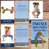 Partner yoga poses cards for kids | Kids Yoga Stories
