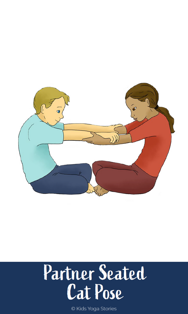 Partner Yoga Poses Cards for Kids