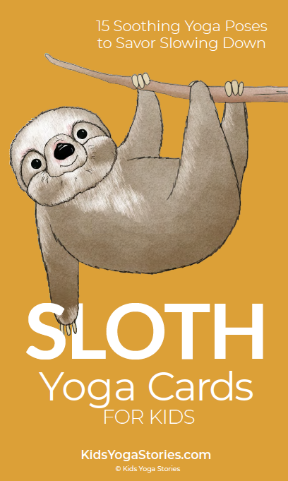Sloth Yoga Cards for Kids