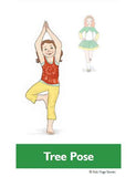 Sample pages or images for st patricks day yoga cards for kids