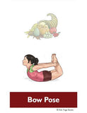 Sample pages or images for thanksgiving yoga cards for kids