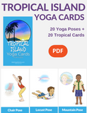 Tropical Island Yoga Cards for Kids