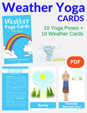 Weather Yoga Cards for Kids