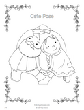 Yoga Coloring Pages for Kids  - Garden Gnomes