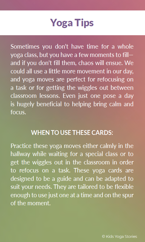 Yoga Moves for Transition Times – Kids Yoga Stories