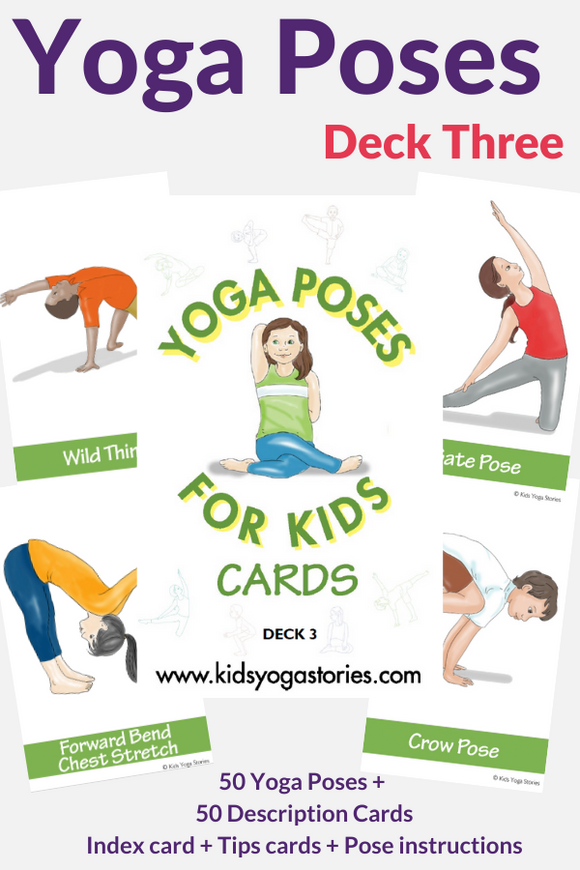 Yoga Poses for Kids Cards (Deck Three)